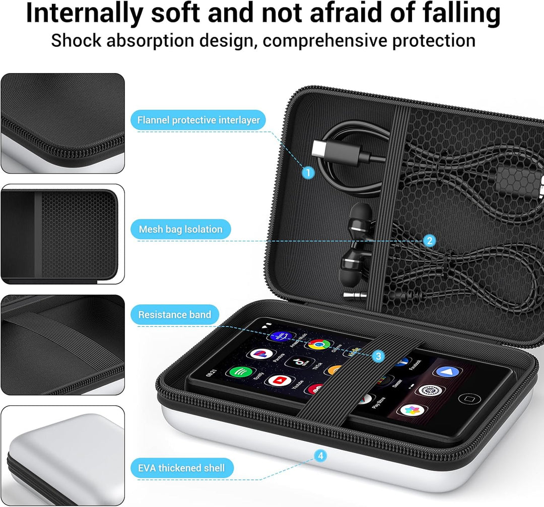 Estuche para reproductor MP3 y MP4 de ZAQE de 4.0\/4.7\/5.0 pulgada...