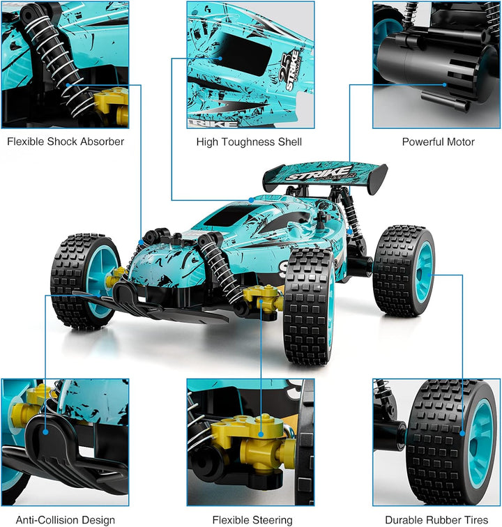 Tecnock coches RC para niños, coche de control remoto para niños, 1...