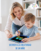 Tableta LCD de 12 pulgadas para garabatear, tablero de dibujo de dinosaurio verde para niños de 3 a 6 años, regalos de Navidad y cumpleaños, color azul