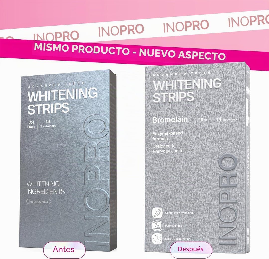 InoPro Kit de tiras blanqueadoras de dientes naturales 14 tratamien...