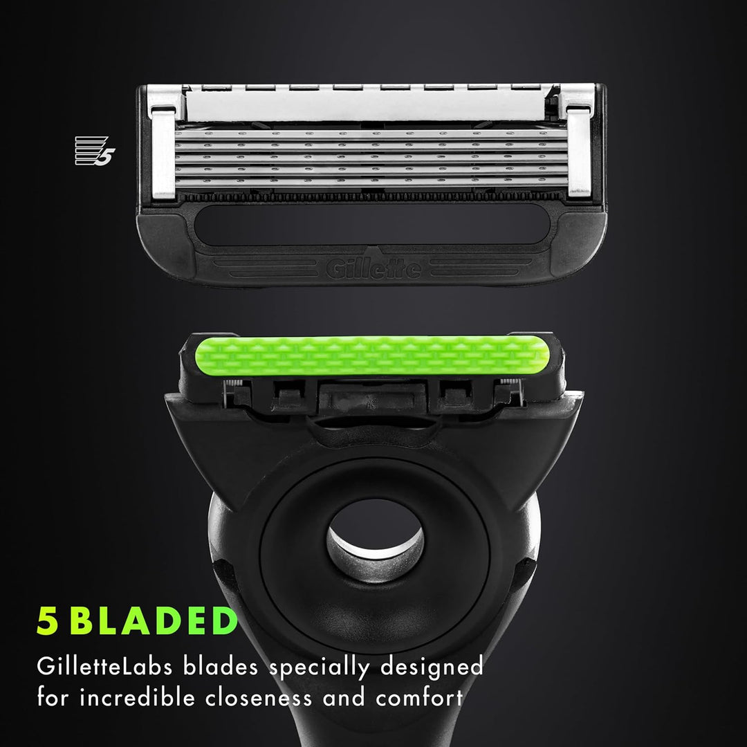 Gillette - Recambios de hoja de afeitar con barra exfoliante para m...
