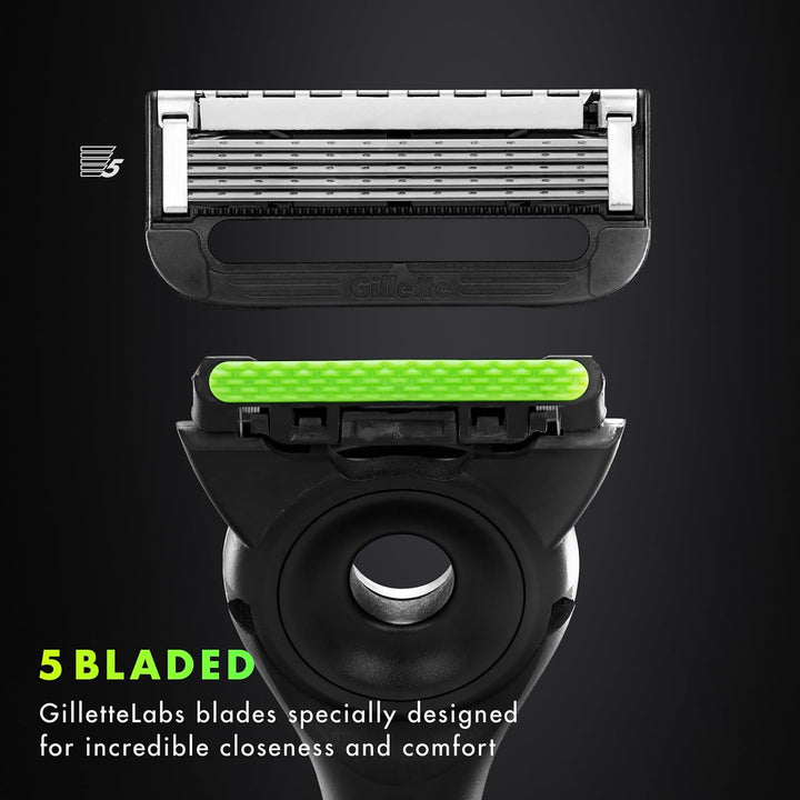 Gillette - Recambios de hoja de afeitar con barra exfoliante para m...