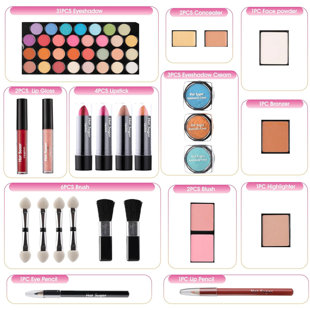 Hot Sugar Kit de maquillaje para niñas de 10-12 años | Set cosmétic...
