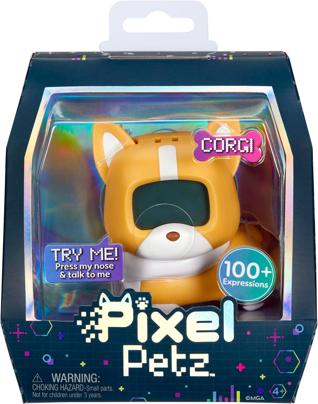 Pixel Petz - Corgi, perro digital interactivo, para mascotas a partir de 4 años