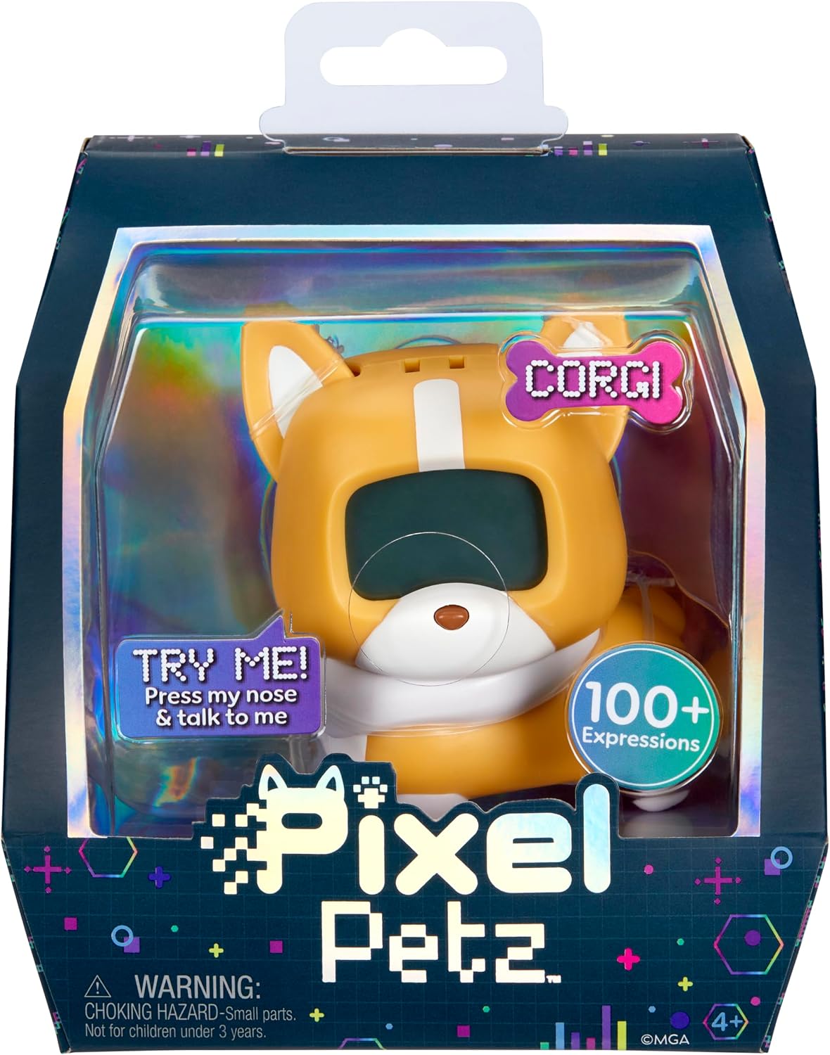 Pixel Petz - Corgi, perro digital interactivo, para mascotas a partir de 4 años