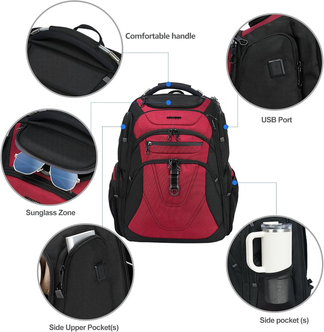 KROSER Mochila para Laptop de Viaje Amigable Mochila Repelente al A...