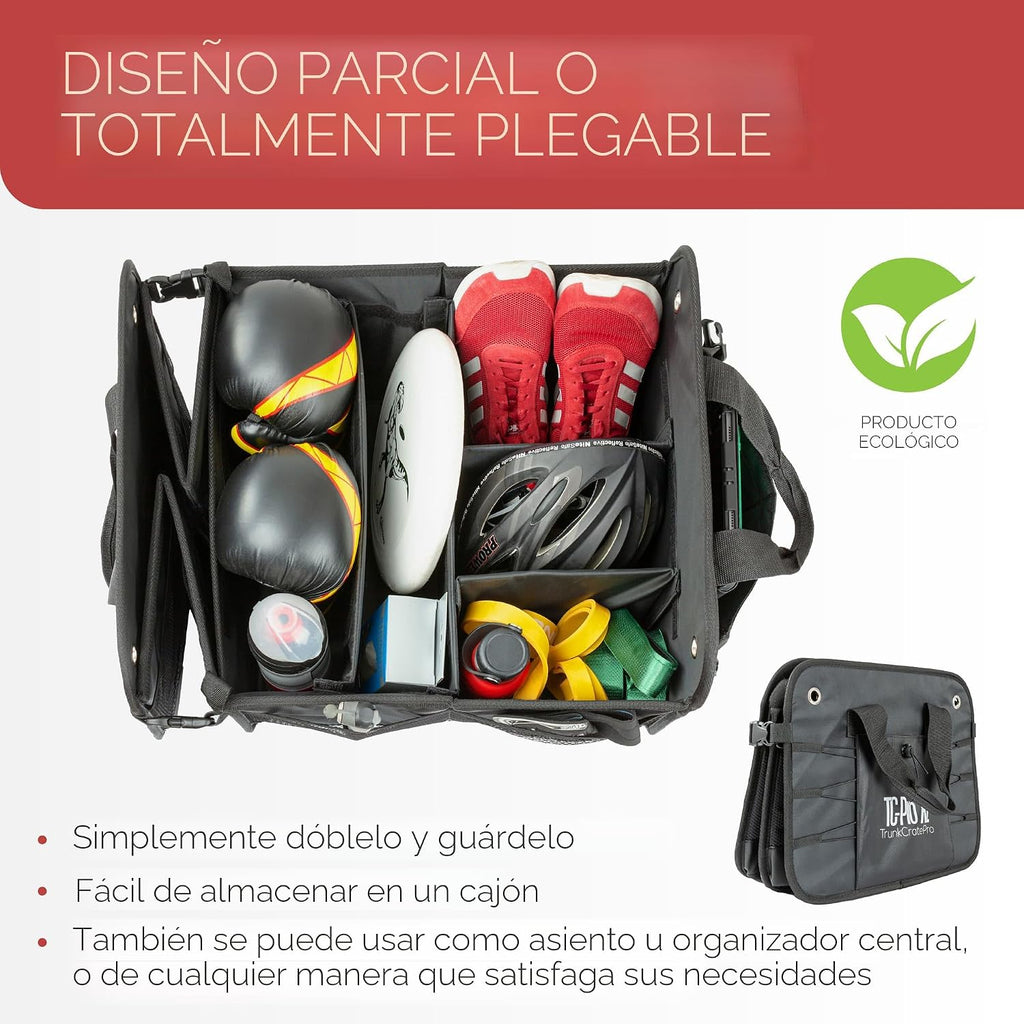 Organizador de maletero de coche para SUV, camión y almacenamiento de carga