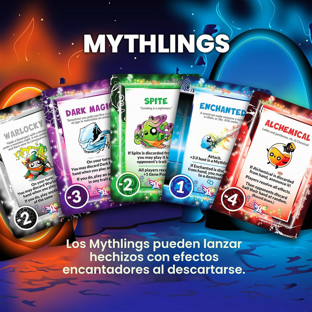 Doomlings - Un delicioso juego de cartas para el fin del mundo - Expansión de variedades de Leyendas de Enderas - 120 cartas nuevas