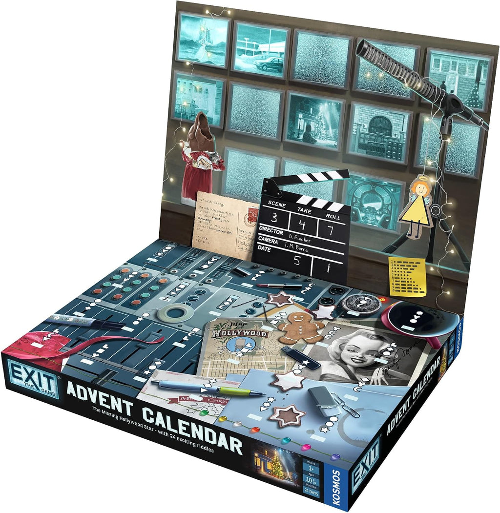 EXIT: The Game - Calendario de Adviento - La estrella de Hollywood perdida | Navidad | Calendario | Adviento | Juego misterioso | Actividad familiar | A partir de 10 años