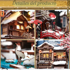 CUTEBEE Kit de rincón de libros - Casa de muñecas en miniatura para adultos