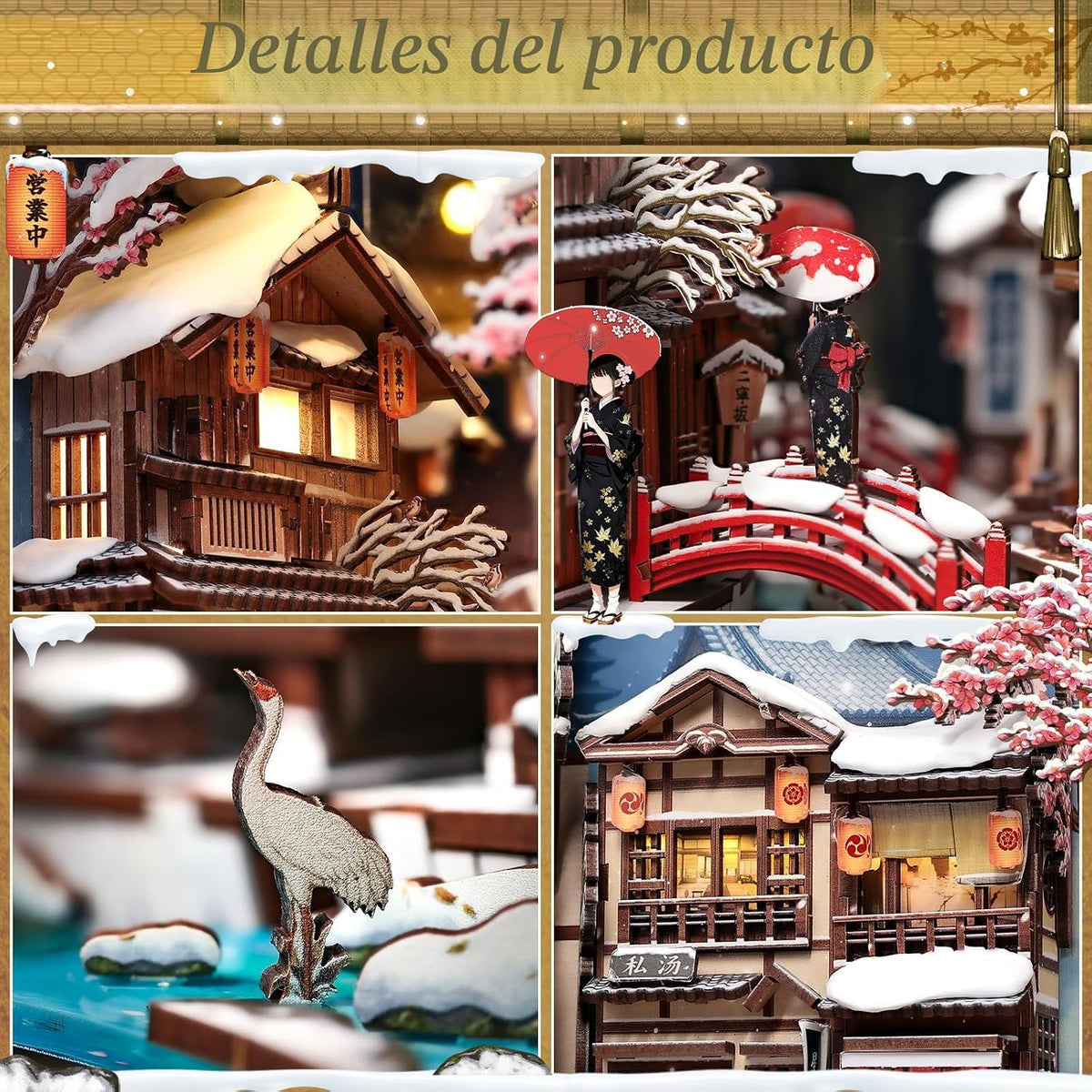 CUTEBEE Kit de rincón de libros - Casa de muñecas en miniatura para adultos