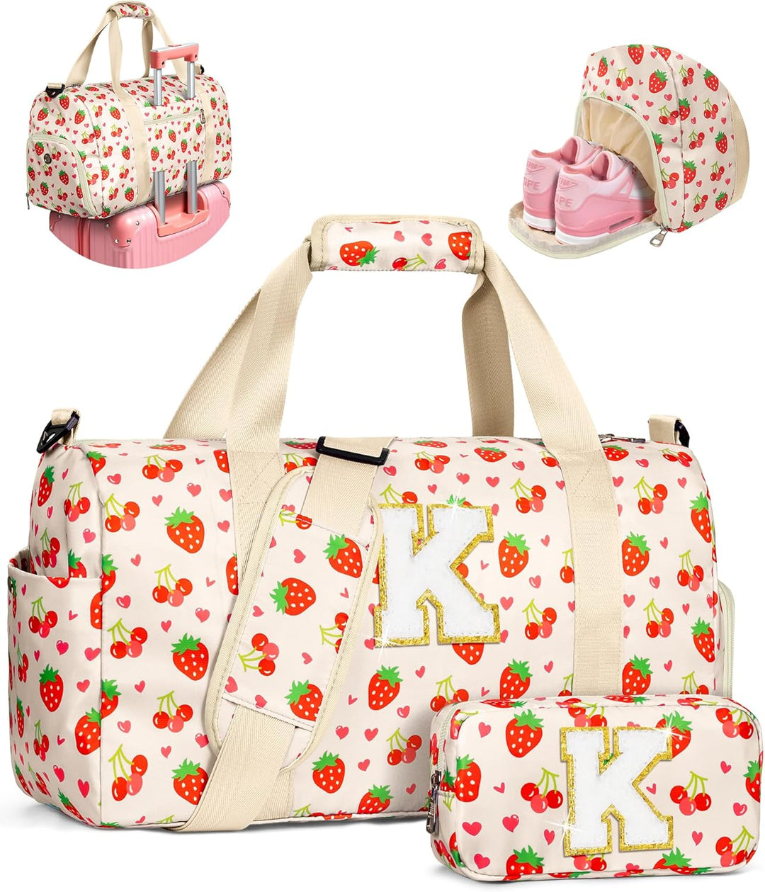 Elilier Regalos para Niñas, Bolsa de Lona Inicial para Niños, Linda...