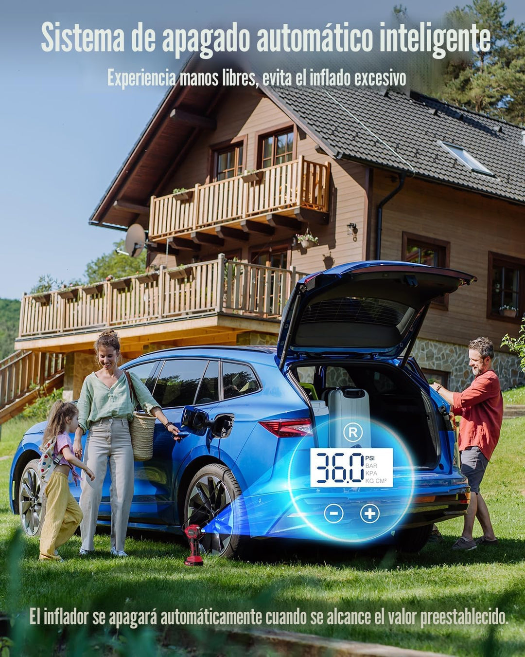 Avid Power Compresor de aire portátil para inflar neumáticos de aut...