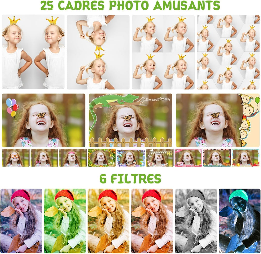 ARNSSIEN Cámara digital para niños, cámara digital para niños peque...