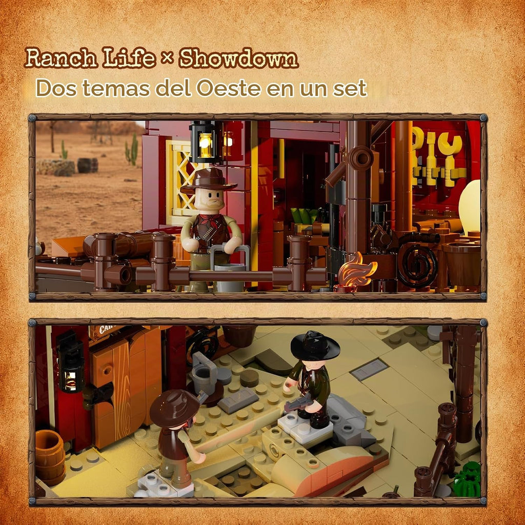 Lumibricks Western Ranch-Duel Lighting - Juego de ladrillos de construcción