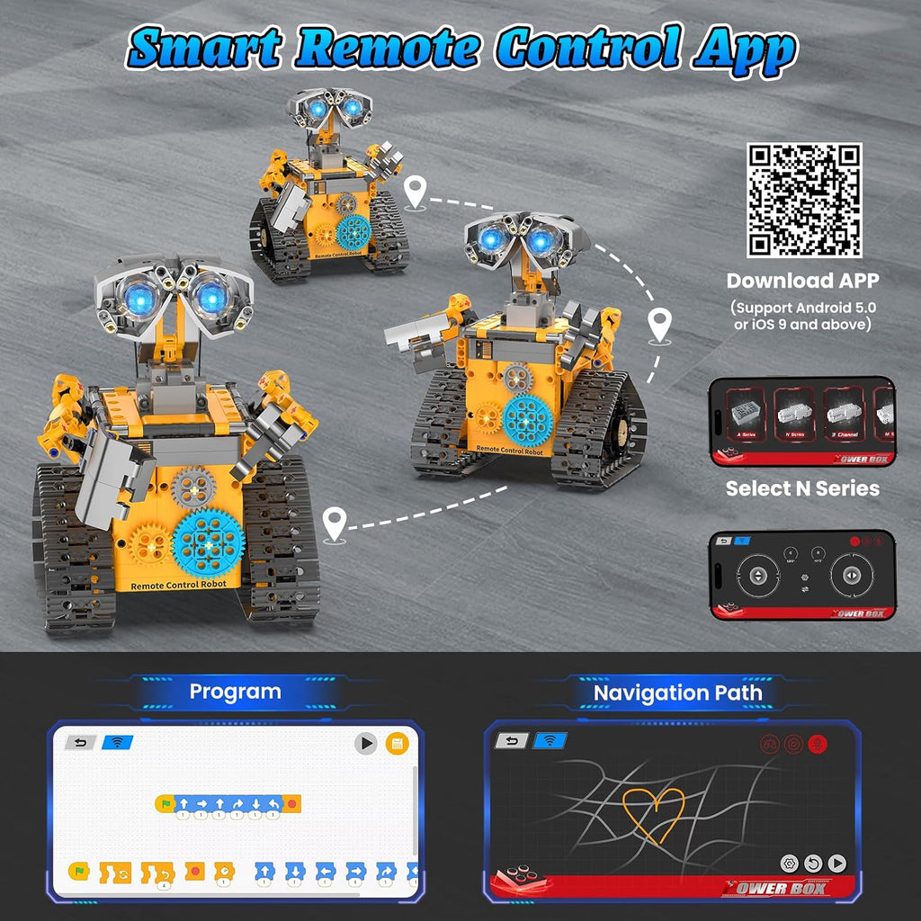 STEM Robot Kit de construcción con control remoto para niños de 8 a