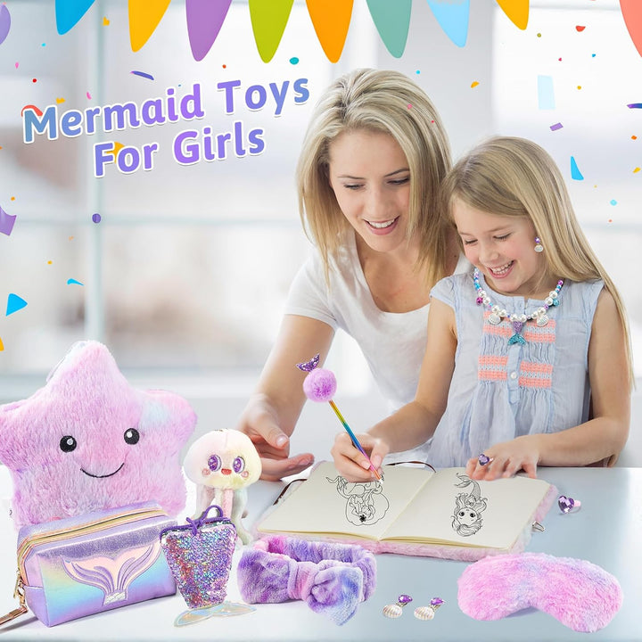 Juego de regalo de sirena para niñas de 4 5 6 7 8 9 10