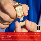 SANDISK Unidad flash USB-C de 128 GB, edición dorada de la Copa Mun...