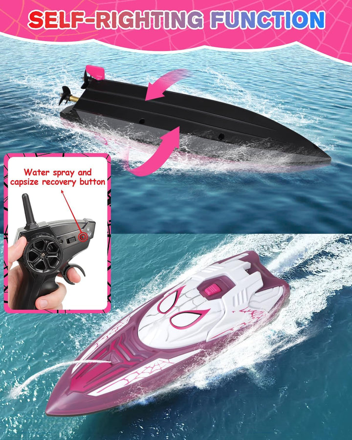 Fullware Spider Hero Barco RC, Barco de Control Remoto de 2.4GHz co...
