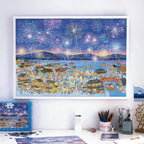 MOMIBOOK 2000 Piece Puzzle para Adults Jigsaw Puzzles, Painting Image, Hard