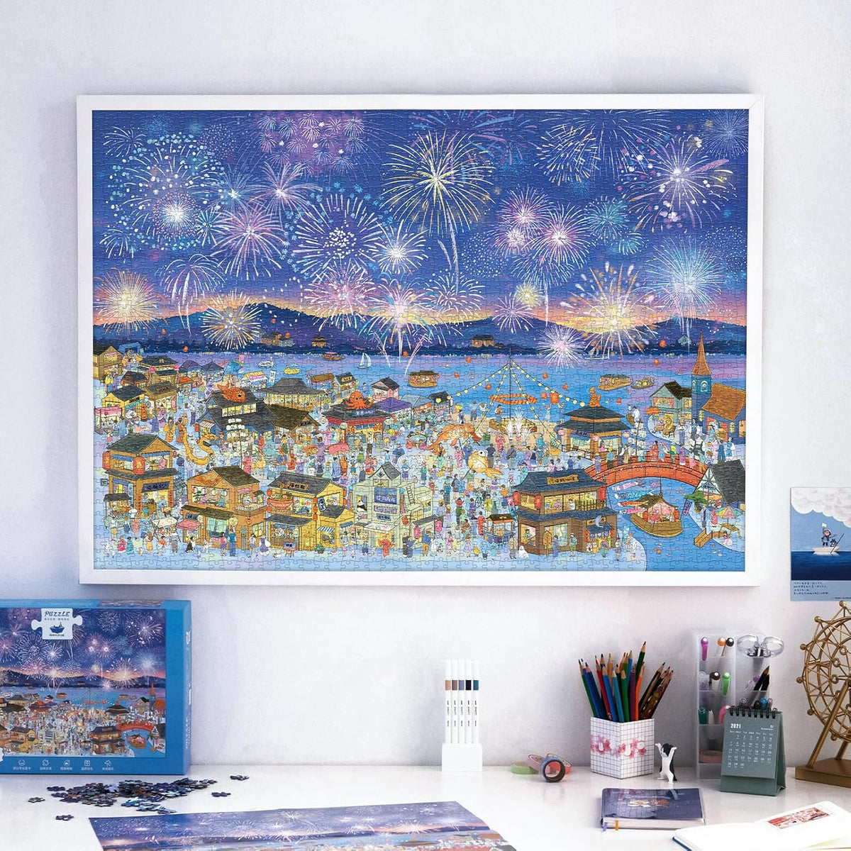 MOMIBOOK 2000 Piece Puzzle para Adults Jigsaw Puzzles, Painting Image, Hard