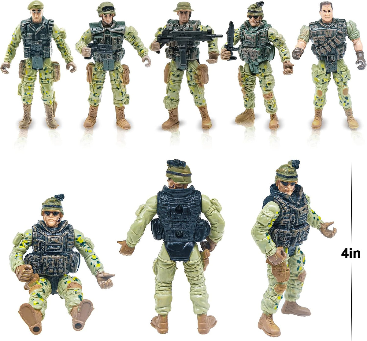 MISTBUY Figuras de acción de hombres del ejército estadounidense
