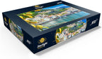 MyPuzzle - Vista panorámica de la hermosa Amalfi en colinas que conducen a la costa, Campania, Italia, rompecabezas premium de 1000 piezas para adultos