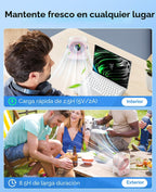 KIMMOO Ventilador de escritorio recargable por USB, ventilador de m...