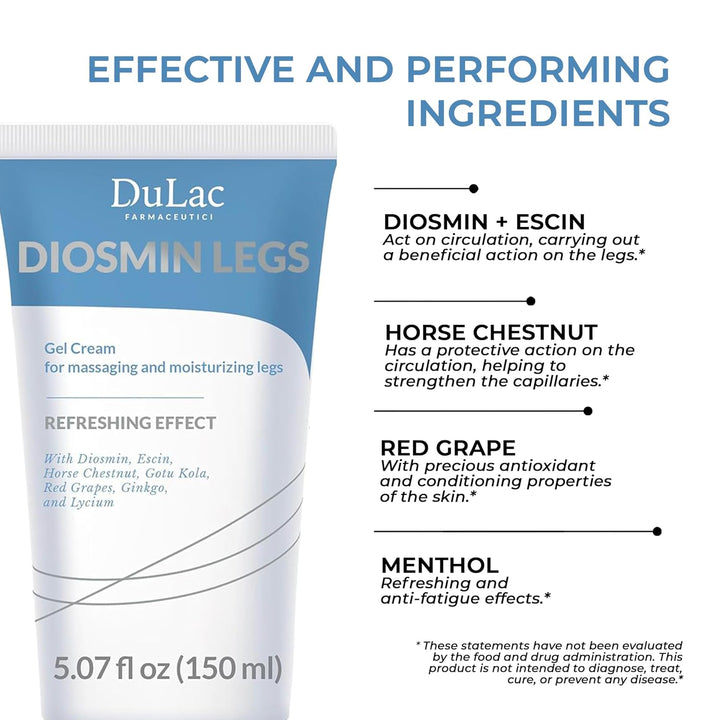 Dulàc - Diosmin Legs 5.07 fl oz - Tratamiento de venas varicosas pa...