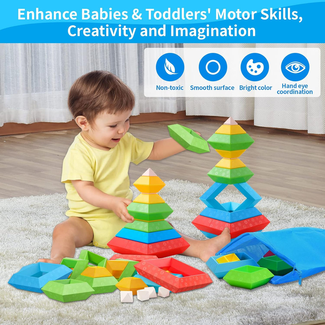 Hieoby Juguetes Montessori para niños y niñas de 1, 2, 3, 4 años, a...
