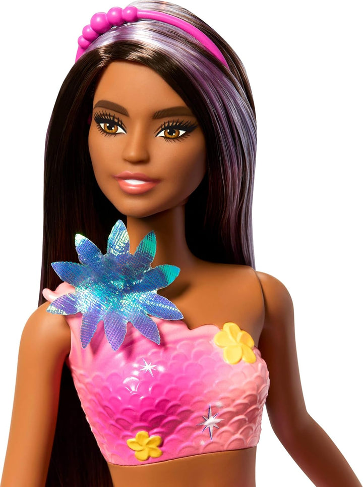 Paquete de Sirena Barbie con Flores Mágicas Sorpresa que Florecen y...