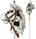 Nature Bound Caballo de Palo | Caballo de Juguete de Felpa Hecho a Mano | Pony de Palo Proporciona un Divertido Juego de Simulación para Niños Pequeños y Preescolares | Cosido a Mano, Madera, Efectos