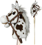 Nature Bound Caballo de Palo | Caballo de Juguete de Felpa Hecho a Mano | Pony de Palo Proporciona un Divertido Juego de Simulación para Niños Pequeños y Preescolares | Cosido a Mano, Madera, Efectos