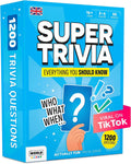 Super Trivia Games for Adults & Family - Juego de cartas de viaje con