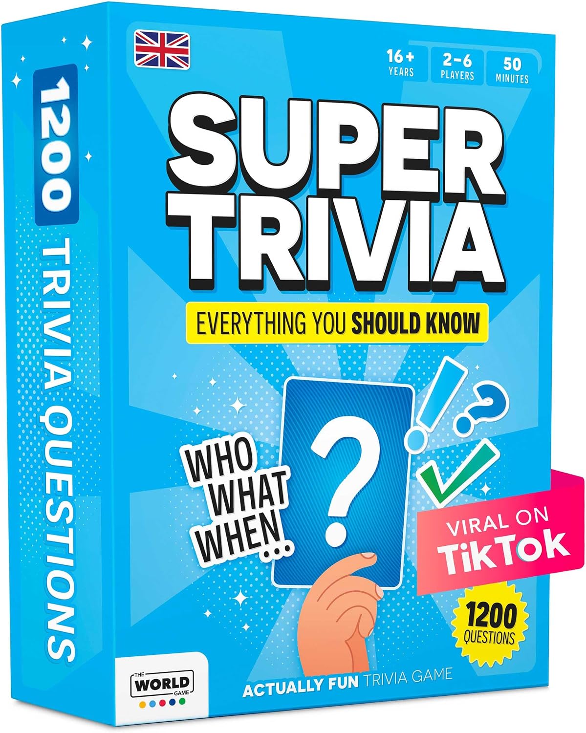 Super Trivia Games for Adults & Family - Juego de cartas de viaje con