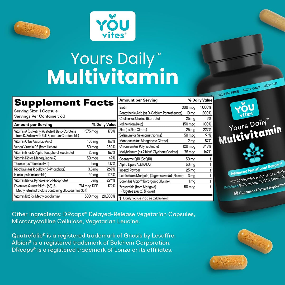 You Vites - Multivitamina metilada para hombres y mujeres, Metil mu...