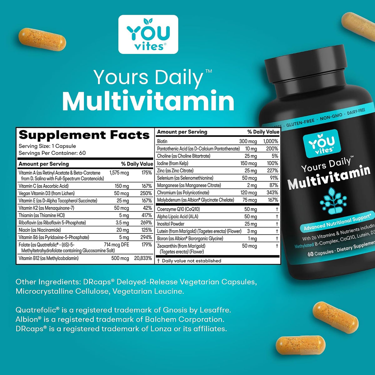 You Vites - Multivitamina metilada para hombres y mujeres