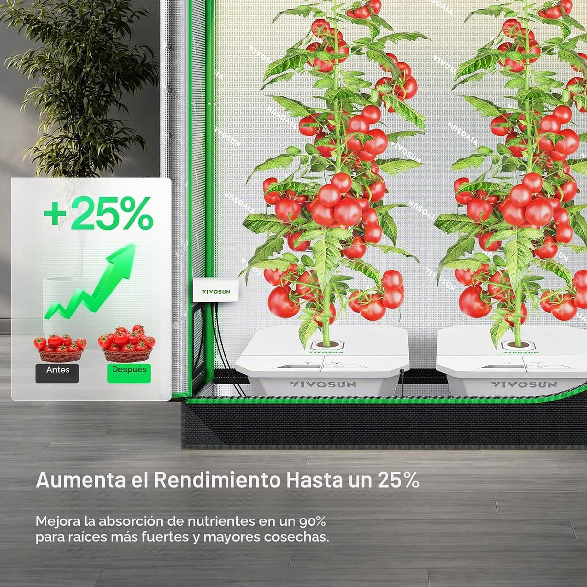 VIVOSUN Kit de sistema hidropónico DWC FlexFeed, kit de cultivo de aguas