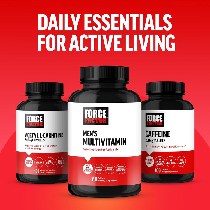 Force Factor Multivitamínicos para hombres, multivitamínico para ho...
