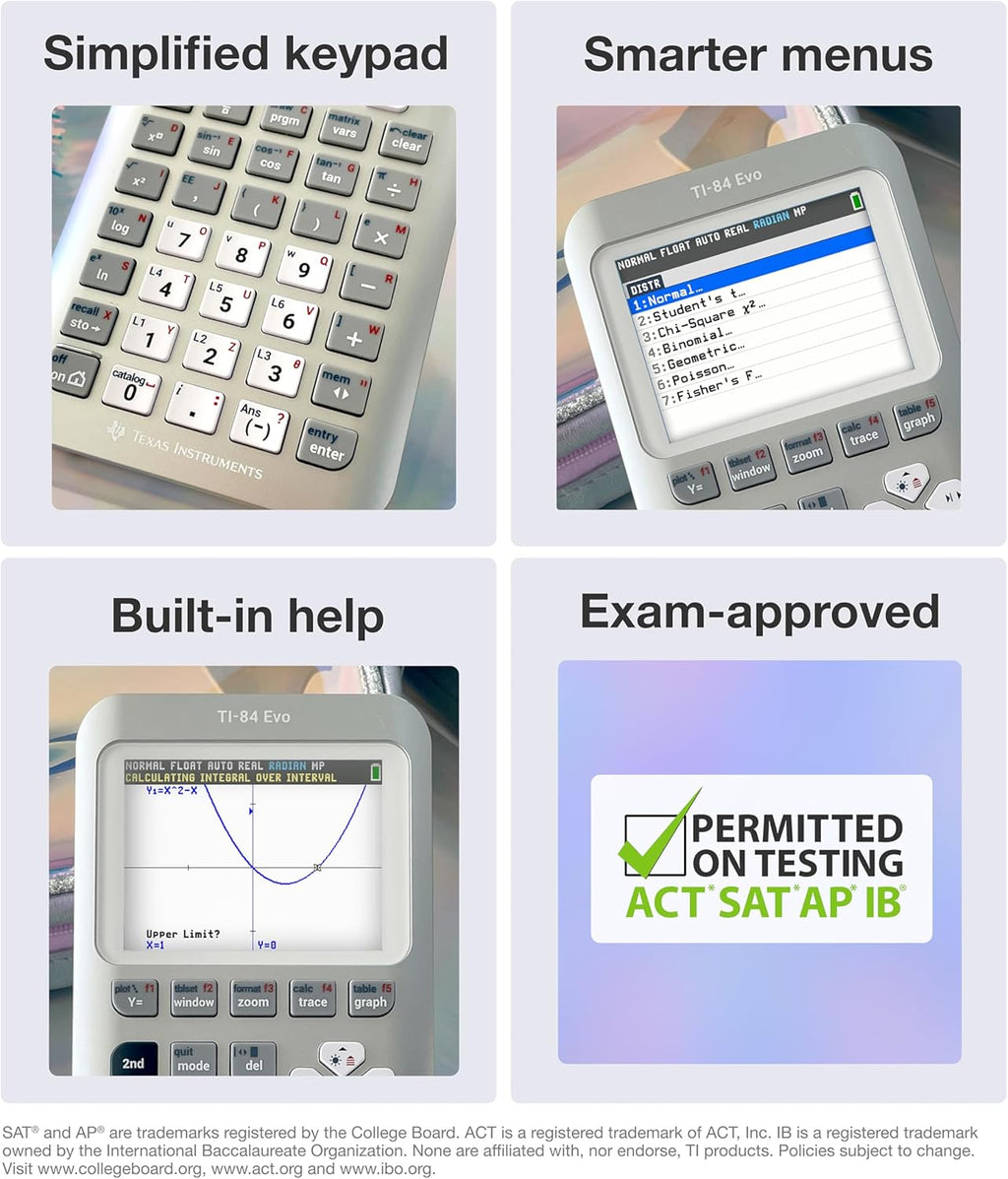 TI-84 Evo Calculadora gráfica Texas Instruments, Plata
