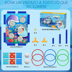 Juego de lanzamiento de bolsas de frijoles de animales, juego de lanzamiento al aire libre, suministros de fiesta familiar para niños, regalo para cumpleaños o Navidad para niños pequeños de 3, 4, 5