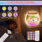 Gifmore Kit de terrario con luz de unicornio para niñas de 4 a 12 años, juego de juguetes de manualidades de unicornio, regalos de cumpleaños para niños y niñas
