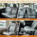 Paquete de 250 fundas desechables para asiento de automóvil, juego de protectores de asiento de plástico transparente para automóviles, incluye volante, selector de engranajes y fundas para