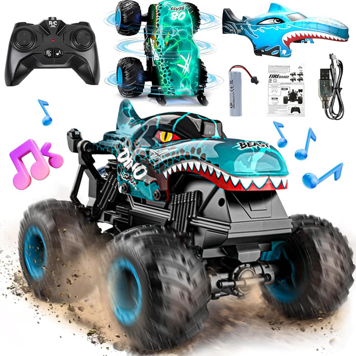 BEZGAR Monster Truck Toys - Camiones monstruo a control