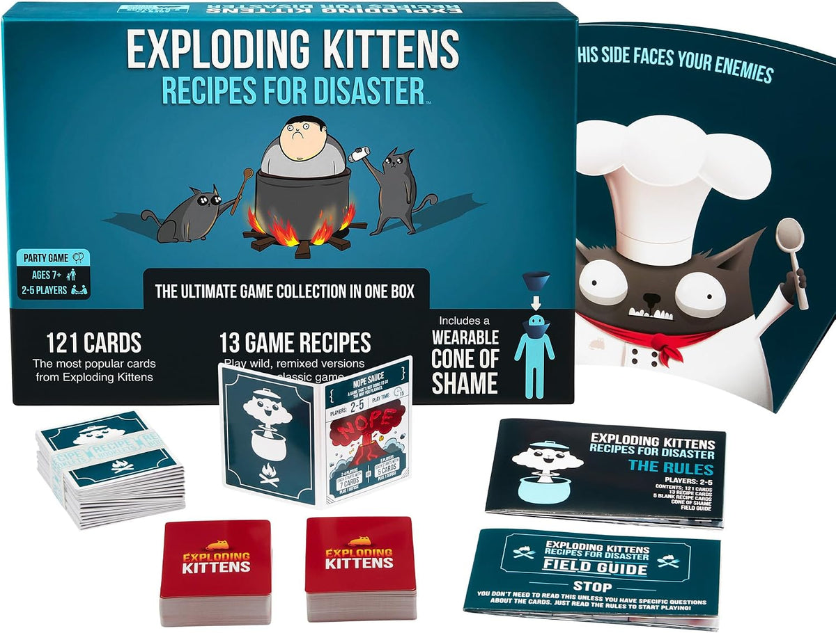 Exploding Kittens Recetas para desastres, 2-5 jugadores, mayores de 7 años