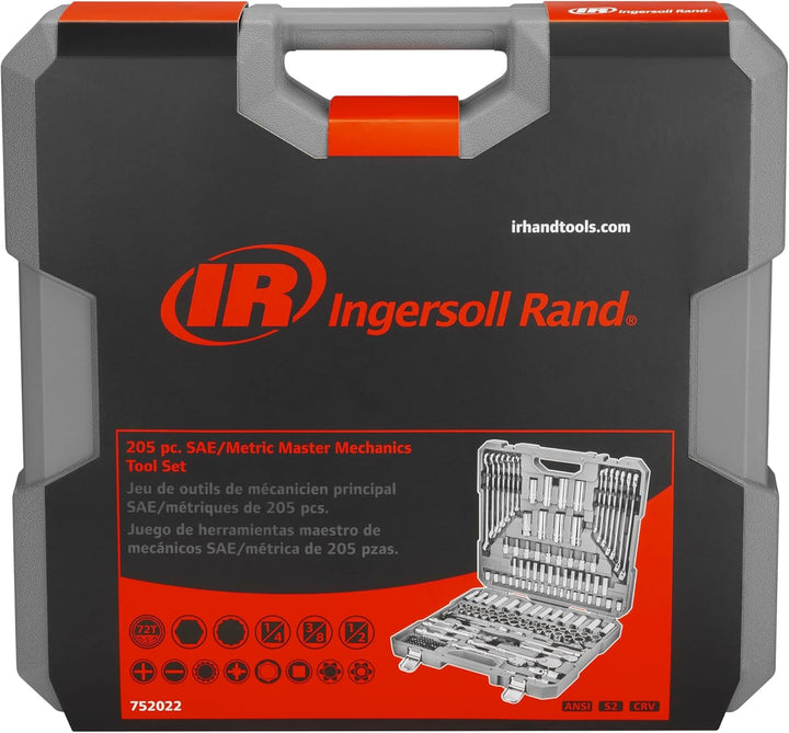 Ingersoll Rand Juego de Herramientas Maestro de Mecánica SAE\/Métri...