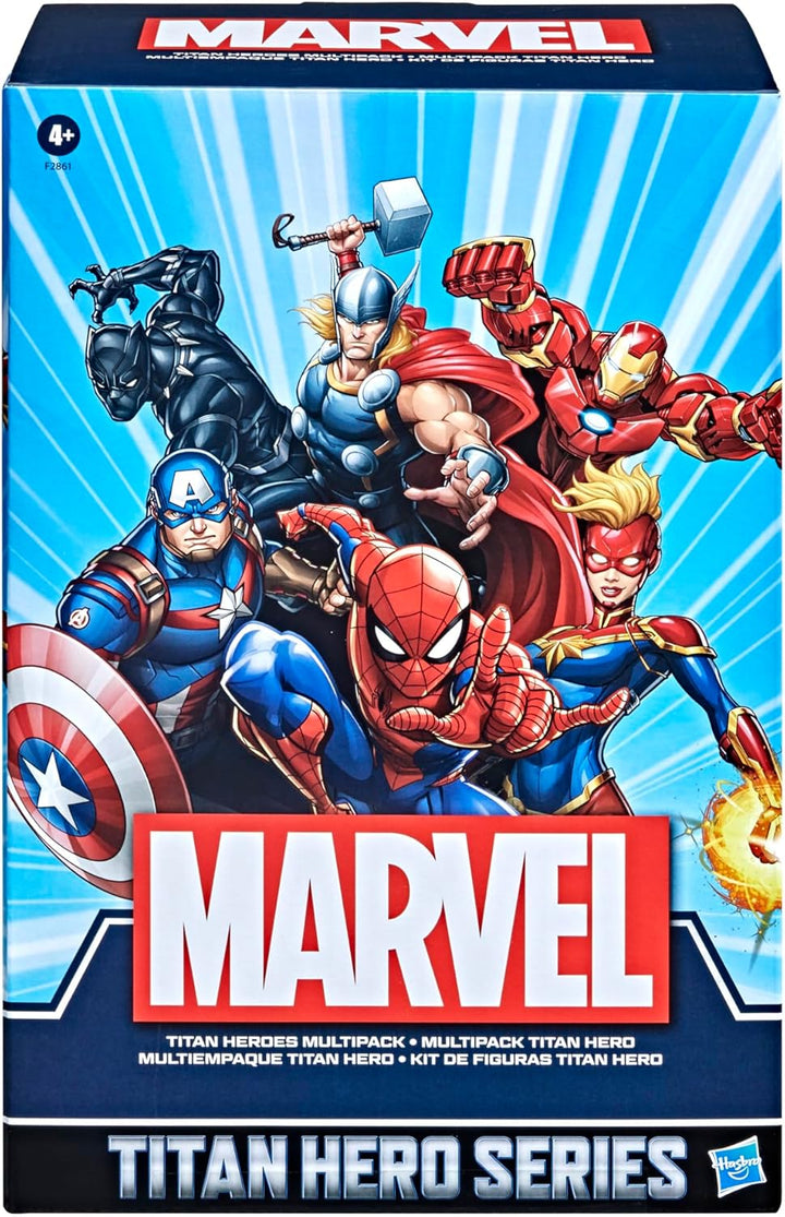 Marvel Titan Hero Series - Figura de acción multipaquete, 6 figuras...