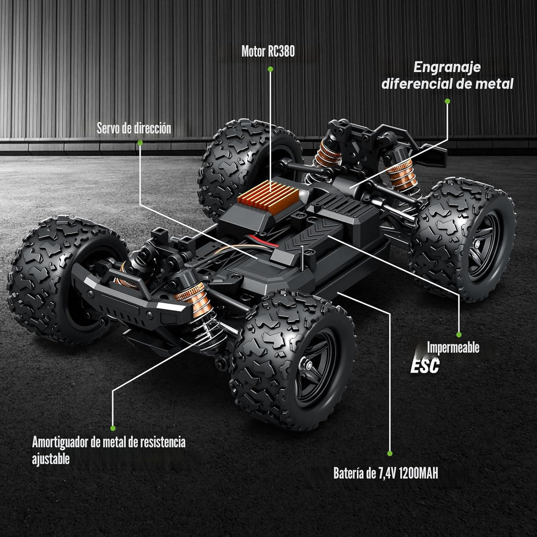 X-TMAGA 1:18 Auto de control remoto todo terreno para adultos y niñ...