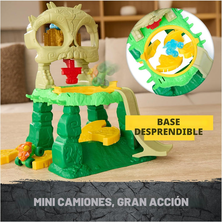 Monster Jam Mini Jams, Crash &amp; Crumble Skull Escape Playset, 2...