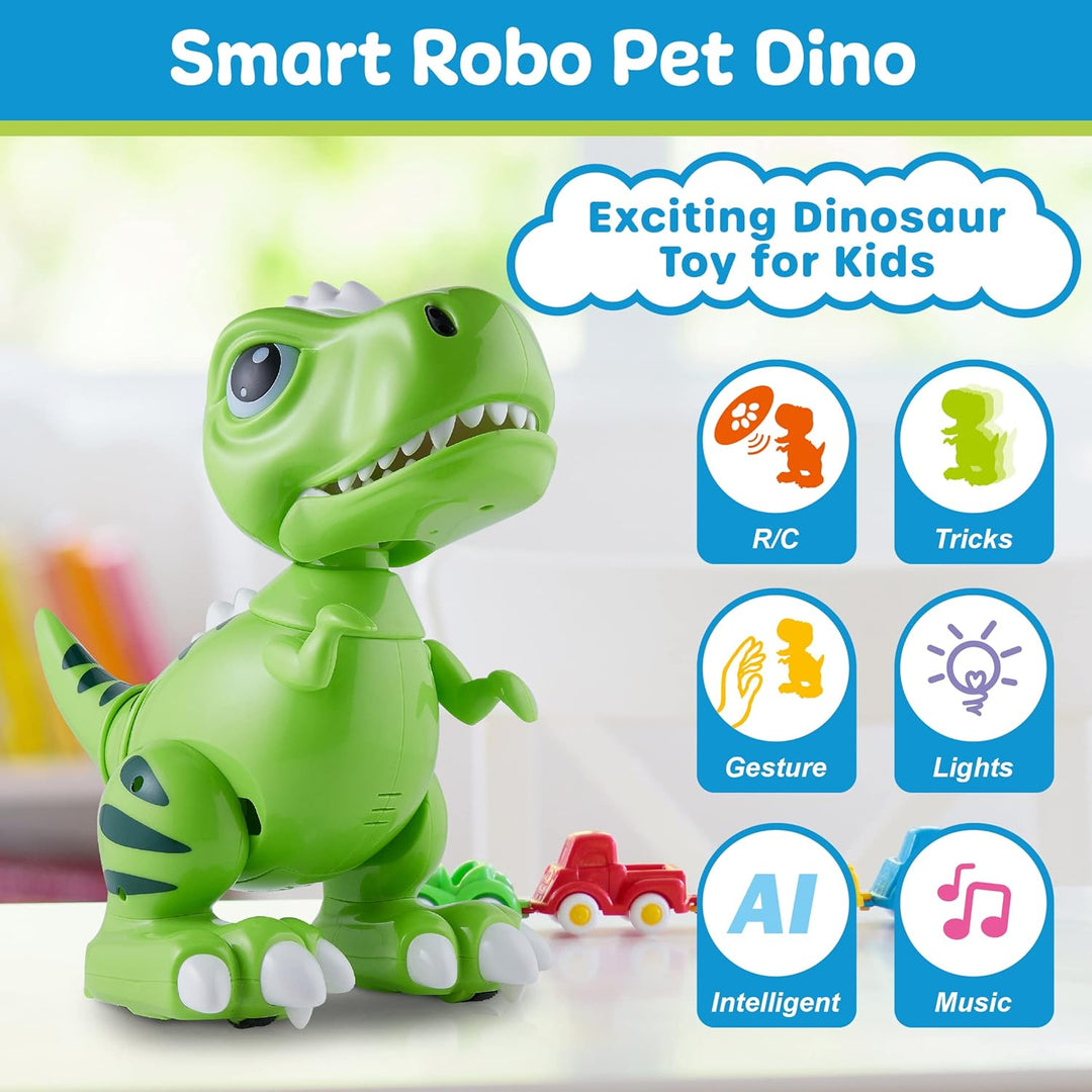 Robo Pets T-Rex - Juguete de dinosaurio para niños y niñas, robot d...